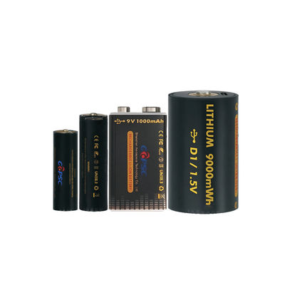 1.5V 6000mwh bis 9000mwh USB-Lithium-Ionen-Akkus