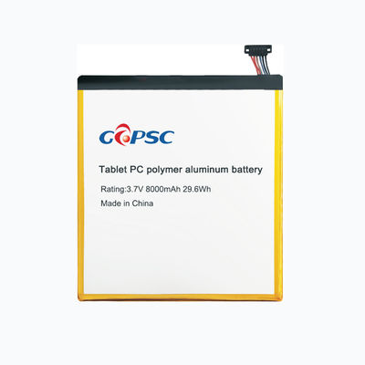 3.7V8000mAh Tablet PC Polymer-Aluminium-Batterie