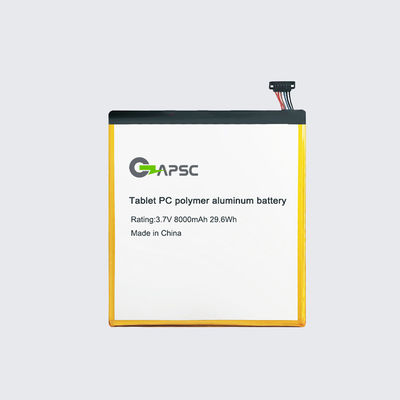3.7V8000mAh Tablet PC Polymer-Aluminium-Batterie